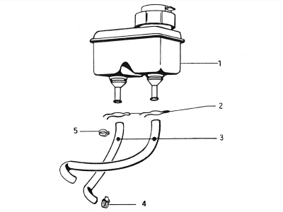 Brake oil tank